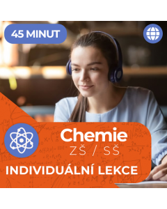 Online doučování z chemie - individuální lekce (45 minut)