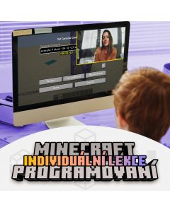 Online programování v Minecraftu - individuální lekce (60 minut)