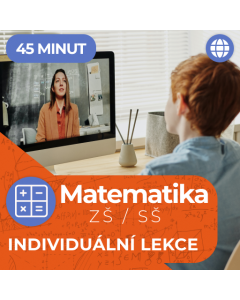 Online doučování z matematiky - individuální lekce (45 minut)