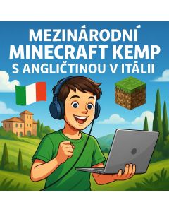 Mezinárodní Minecraft kemp s angličtinou v Itálii