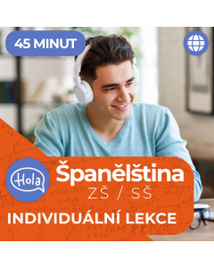 Online doučování španělštiny - individuální lekce (45 minut)