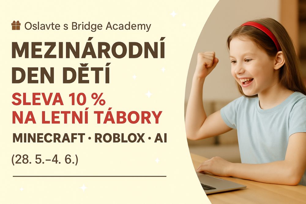 Oslavte s Bridge Academy Mezinárodní den dětí – sleva 10 % na letní tábory