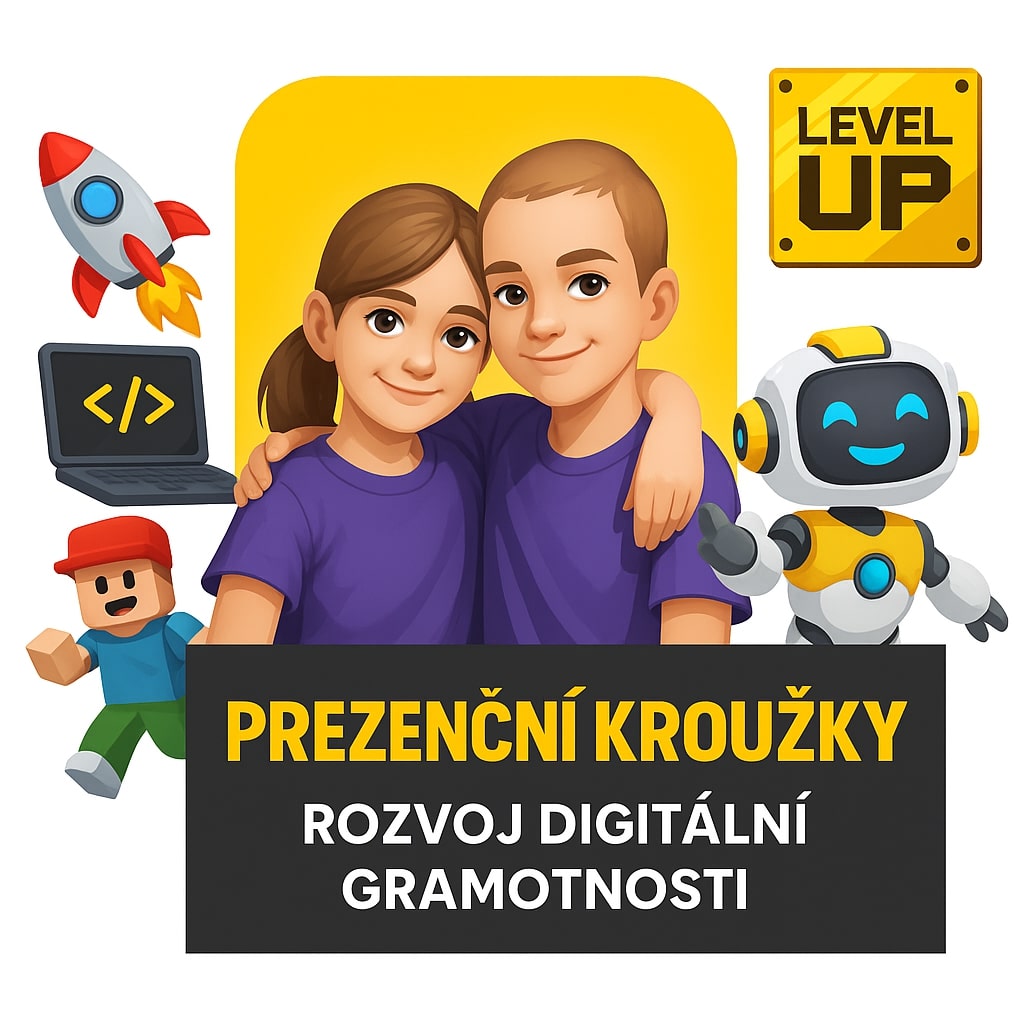 Děti na technologickém kroužku Bridge Academy u nás v Hradci Králové – rozvoj digitální gramotnosti